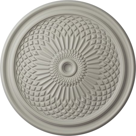 Ekena Millwork Trinity Ceiling Medallion (Fits Canopies up to 3"), Hand-Painted Pot of Cream, 22"OD x 1 3/4"P CM22TNPCF